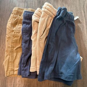 Lot of 4 Kids Shorts - Navy, Beige, Tan